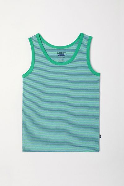 Woody 2-8 χρονών Boy Athlete-Ves - 911-Lion Themed Striped Blue