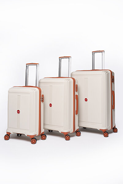 ELATAE Premium Polipropilen Kırılmaz 3'lü Valiz Seti V303