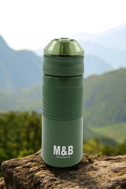 M&B WATER BOTTLE Ruso 450 ml Paslanmaz Çelik Termos - Günlük Spor Outdoor Kamp Sıcak Soğuk Sızdırmaz Matara