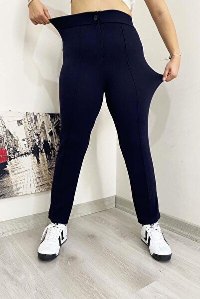 İstangül Butik Штани з повним лікрам для великих розмірів, довжиною до щиколотки