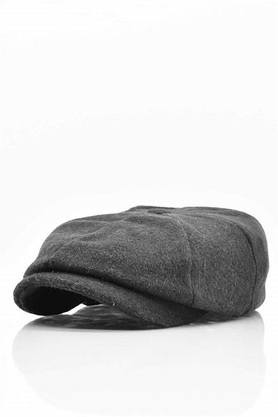 Külah Peaky Cap - Italian Wool Hat, Anthracite