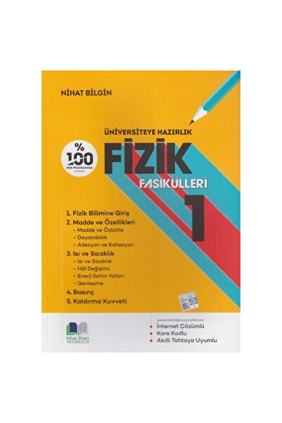 Nihat Bilgin Yayınları Nihat Bilgin Üniversiteye Hazırlık Fizik Fasikülleri 1