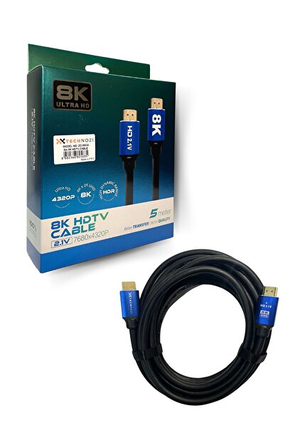 technozi 5 Metre 8k Hdmı Kablo Ultra Hdmı 2.1 Premium Yüksek Hızlı Ses Ve Gör...