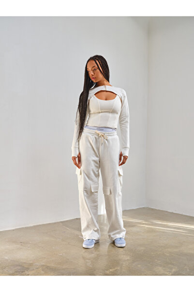 ŞEBNEM GÜNAY Loose Cargo Fit Sweatpants