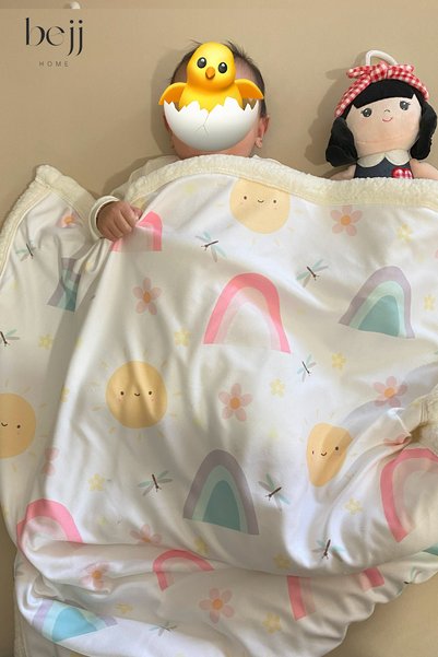 ecemre beach towel Dijital Baskılı Bebek & Çocuk Battaniyesi - Polar & Peluş Bebek & Çocuk Battaniyesi - 80x100 Cm