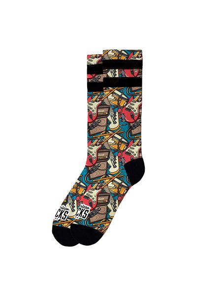 American Socks Rockband Mid High Sg Чорап