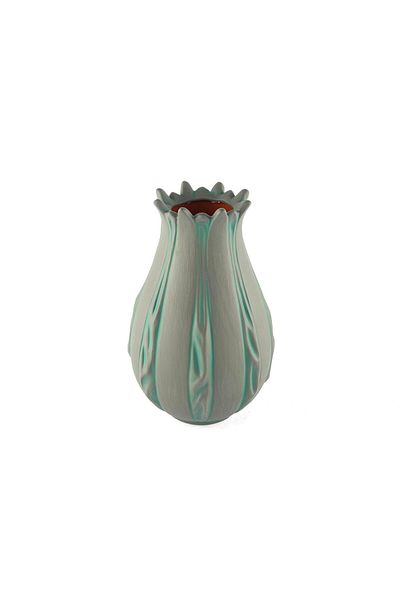 Mikasa Moor Vaza din portelan gri verde 15x25cm