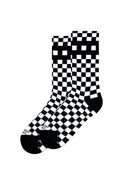 American Socks Чекър Bw Средно Висок Чорап