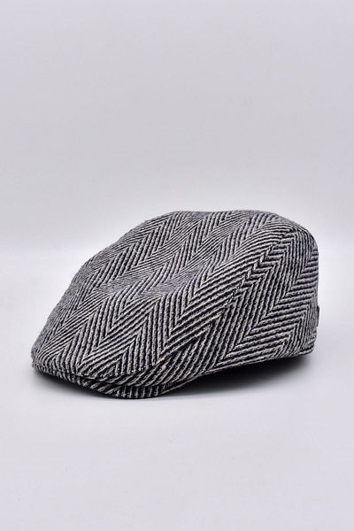 Külah Men's Zigzag Patterned Woolen Cap Hat