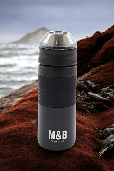 M&B WATER BOTTLE Ruso 450 ml Paslanmaz Çelik Termos - Günlük Spor Outdoor Kamp Sıcak Soğuk Sızdırmaz Matara