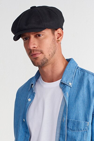 Külah Erkek Siyah Kasket Baretta Blinders Şapka