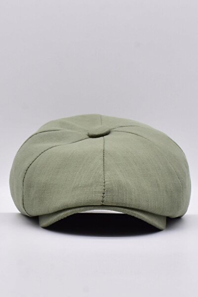 Külah Erkek Yeşil Kasket %100 Pamuk Şapka