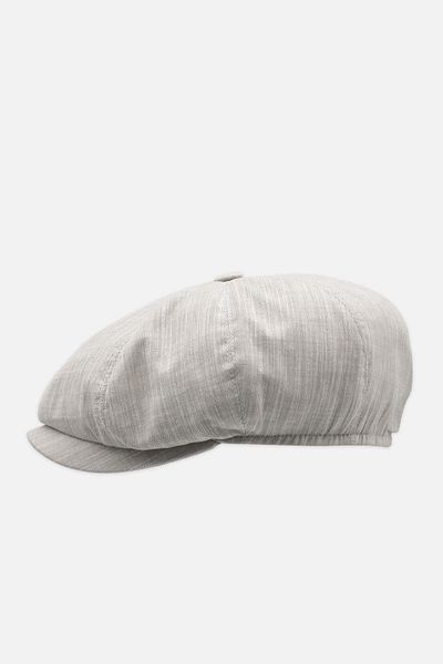 Külah Men's British Groovy Hat Premium Linen Cream Cap