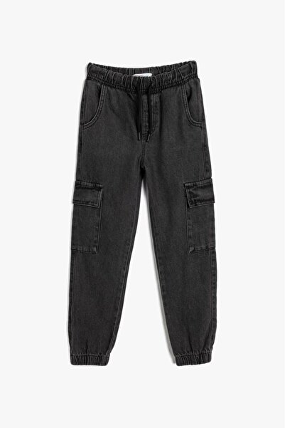 Koton Çocuk Jogger Kot Pantolon Cepli Pamuklu