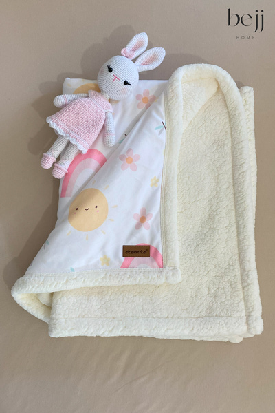 ecemre beach towel Dijital Baskılı Bebek & Çocuk Battaniyesi - Polar & Peluş Bebek & Çocuk Battaniyesi - 80x100 Cm