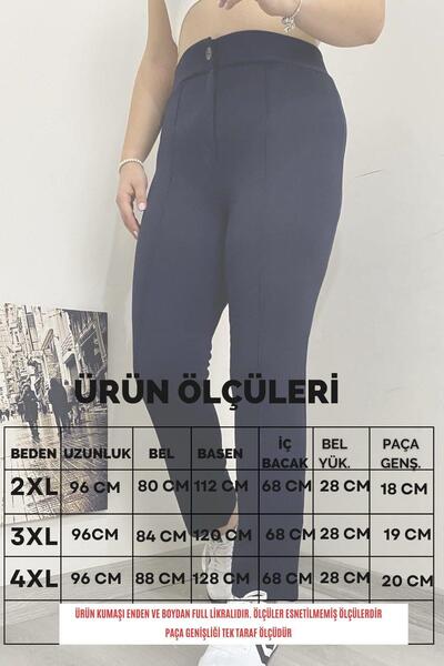 İstangül Butik Штани з повним лікрам для великих розмірів, довжиною до щиколотки