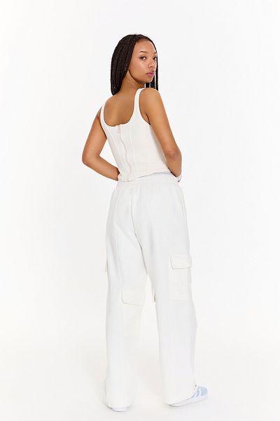 ŞEBNEM GÜNAY White Cotton Corset Top