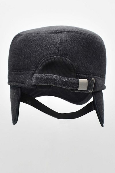 Külah Winter Ear Cap Hat Flat Cap Gray