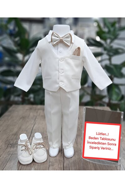 Calide Baby Kravat-papyonlu Erkek Bebek Mevlüt Takımı Mevlütlük Takım Özel Gün Kıyafeti Hediyesi