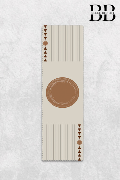 Belle Benoit Digital Printed Decorative Table Runner – 140X40 Cm, Beige Bohemian Style, Table Cloth, Stain Resistant