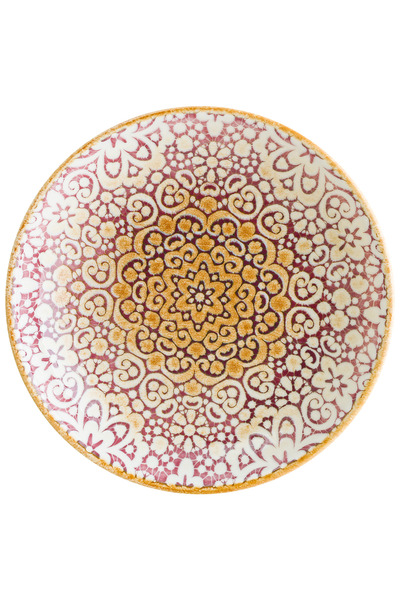 Bonna Alhambra Gourmet 12 Adet 15 cm 330 cc Porselen Çukur Tabak Bordo