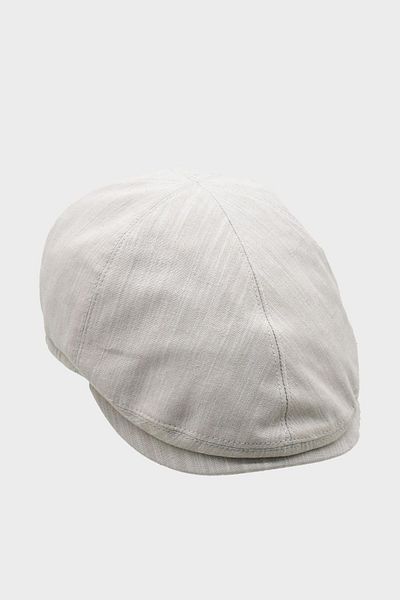 Külah Men's 6-Panel Hat Premium Linen Cream Sports Cap