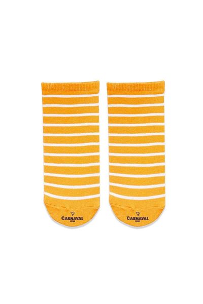 CARNAVAL SOCKS Цветни оранжеви раирани чорапи до глезена