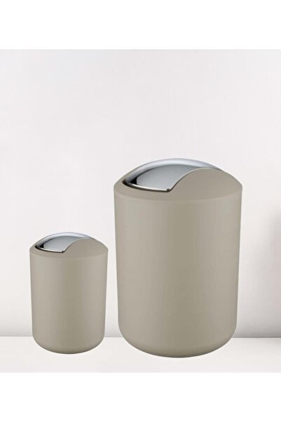 Saban 2 bucăți bej, coș de gunoi de 6,4 litri și 2 litri - model brazilian