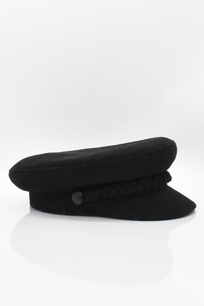 Külah Men's Stamped Captain Hat - Black