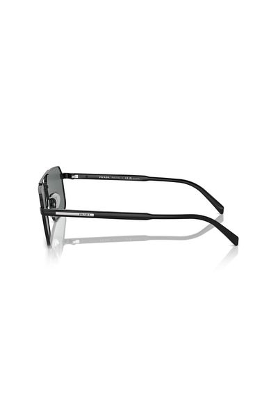 Prada Man Rectangle Sunglasses- Pr A57s - Lense Size:58mm - Black