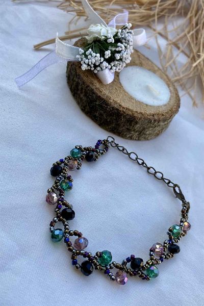 İstangül Butik Knitted Crystal Bracelet
