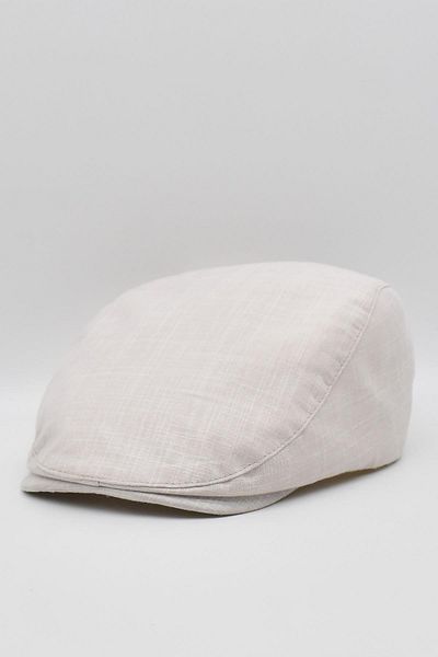 Külah Men's 100% Cotton Linen Summer Cap Hat - Light Beige