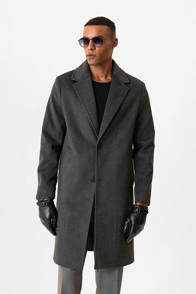 Antioch Anthracite Textured Men's Coat