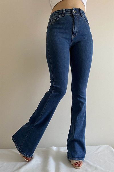 İstangül Butik Blugi cu picioare evazate din Lycra