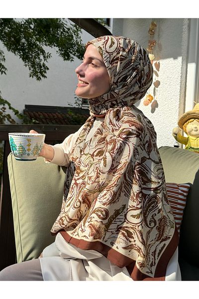 Silk Home Σάλι Ayça με σχέδιο Naria