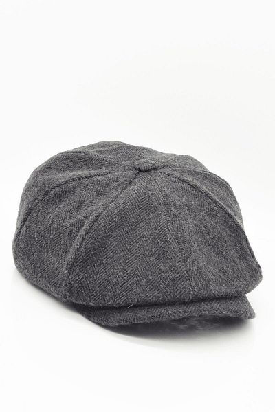 Külah Men's Wool Winter Hat Harris British Cap-anthracite
