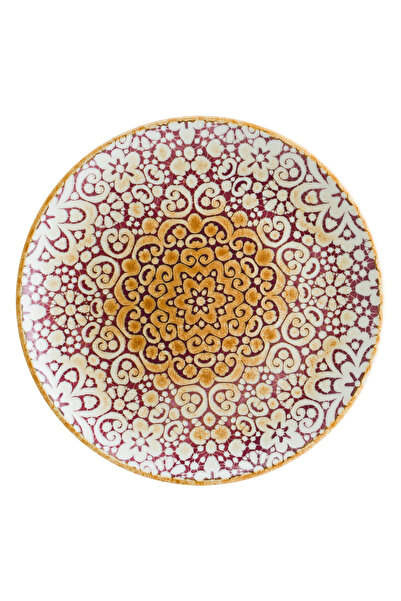 Bonna Alhambra Gourmet 12 Adet 27 cm Porselen Düz Tabak Bordo