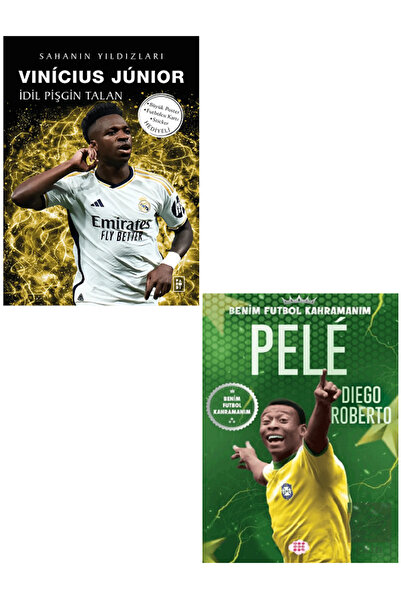 Dokuz Yayınları VINİCIUS JUNIOR - PELE ( Büyük Poster - Futbolcu Kartı - Stic...