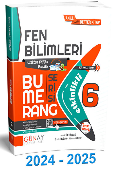Günay Yayınları 2024 2025 6. Sınıf Bumerang Serisi Fen Bilimleri Konu Anlatım...