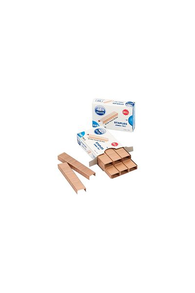 Delta 24/6 Copper Staples - 1000 Pieces, 10 Packs