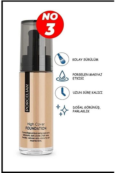 SEVRU High Coverage Porcelain Foundation - High Cover No-3
