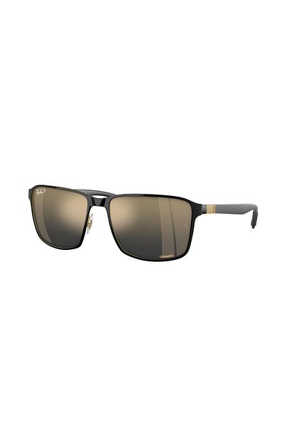 Ray-Ban Ray Ban Unisex Square Sunglasses- Rb 3721ch - Lense Size:59mm - Black On Arista