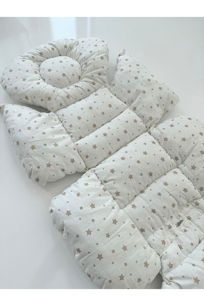 Jaju Baby Brown Star Baby Car Cushion 75X30Cm