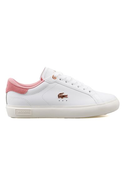 Lacoste pink and white shoes top