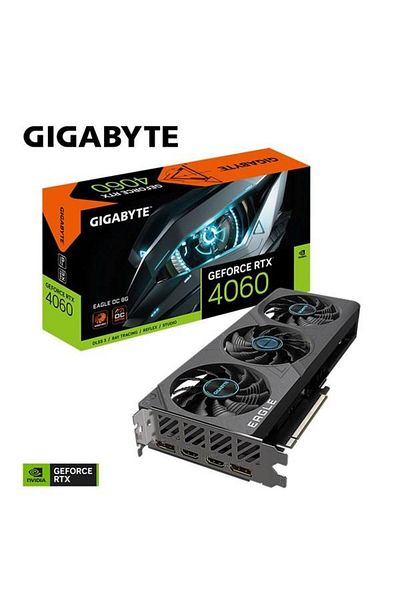 Gigabyte 8 جيجابايت Rtx4060 Eagle - Gv-n4060eagle OC-8GD GDDR6 128 بت PCIe 4.0