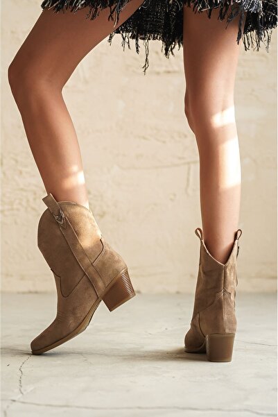 GOFFSHOES Γυναικείες μπότες Grant Short Cowboy - Mink