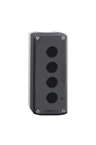 Schneider Electric Xald04 - Schneider 4-Pack Gray Empty Push Button Box