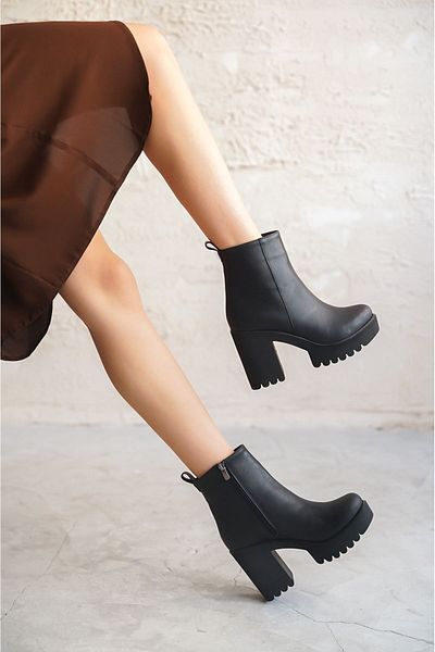 GOFFSHOES Women's Bavelda High-Sole Boots - Black