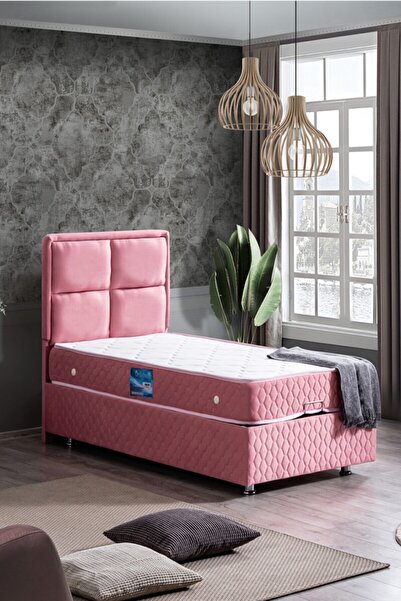 Setay Grand Baza Başlık Orthosoft Ortopedik Yatak Seti, Pembe