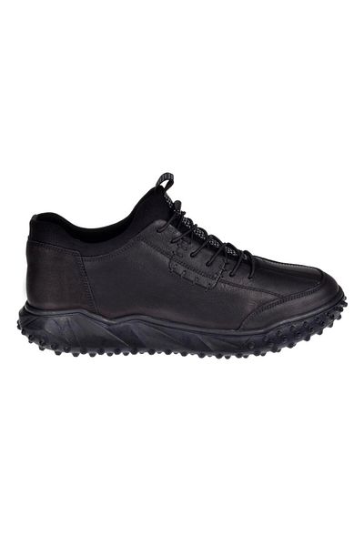 pullman Genuine Leather Casual Men's Shoes Voy-6012 Black Nubuck